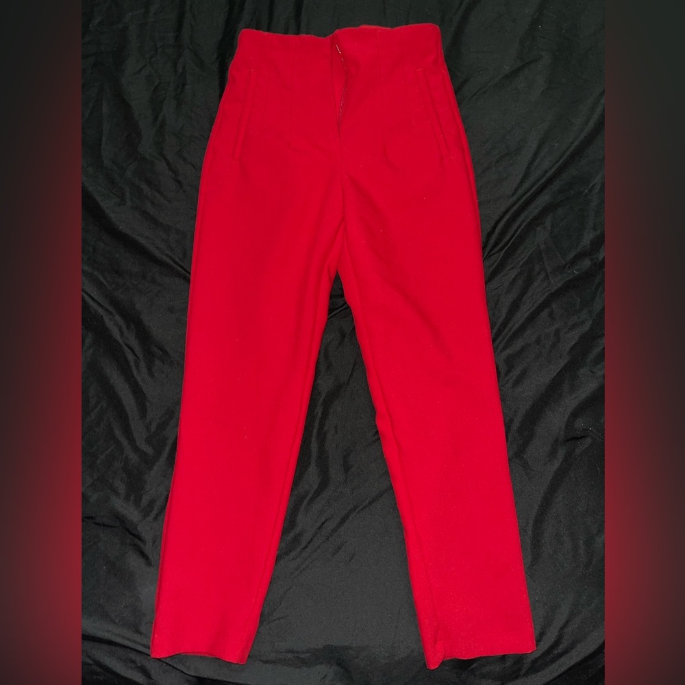 ZARA RED FORMAL PANTS